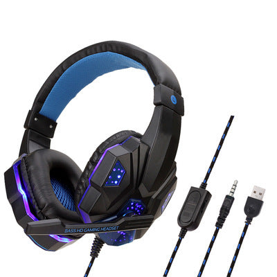 headphones Black blue A