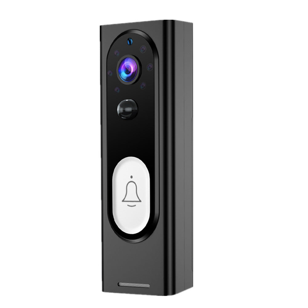 Smart Home Security Remote Monitoring Camera Voice Intercom 1080P Wireless WiFi Video Doorbell Black