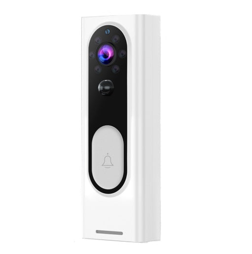 Smart Home Security Remote Monitoring Camera Voice Intercom 1080P Wireless WiFi Video Doorbell White