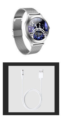 Chivo kw10pro women's smart Watch Silver set