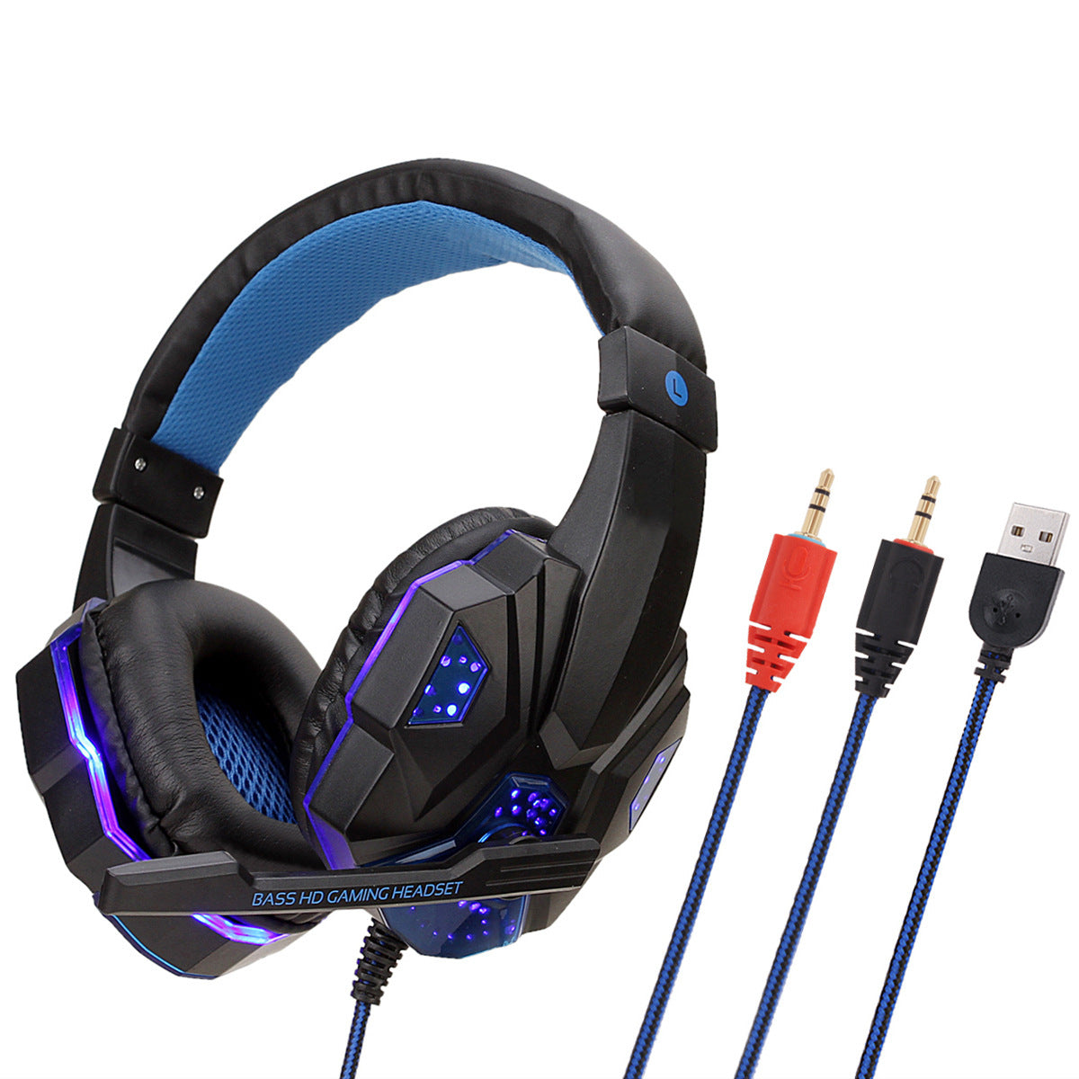 headphones Black blue