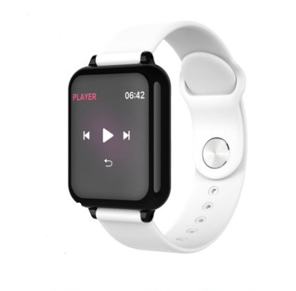 Compatible with Apple , B57 color screen smart sports watch White