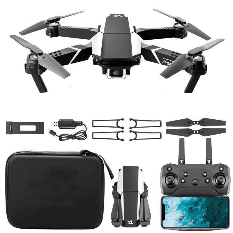 Folding Remote Control Drone 4K Dual Camera Black