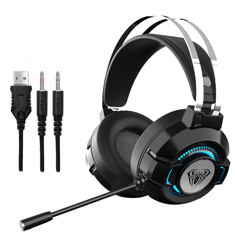 Noise-canceling headphones for gaming games Black