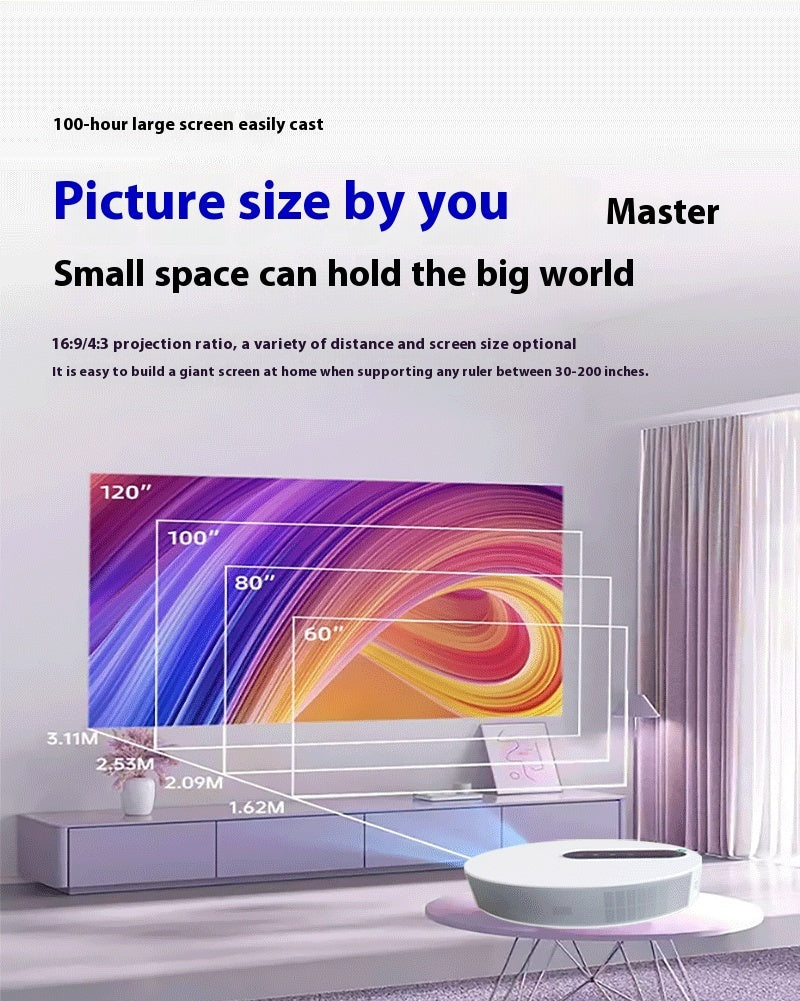 Projector HD Home Theater Smart Home Bedroom