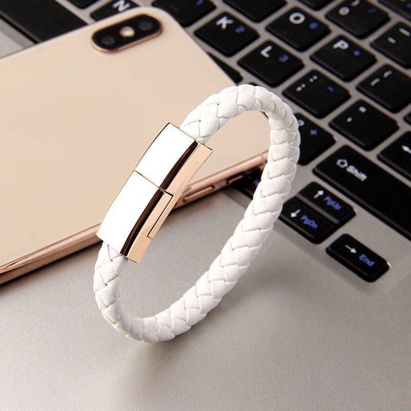 New Bracelet Charger USB Charging Cable Data Charging Cord For IPhone14 13 Max USB C Cable For Phone Micro Cable White