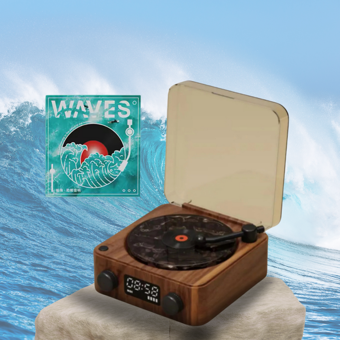 Retro wave vinyl player