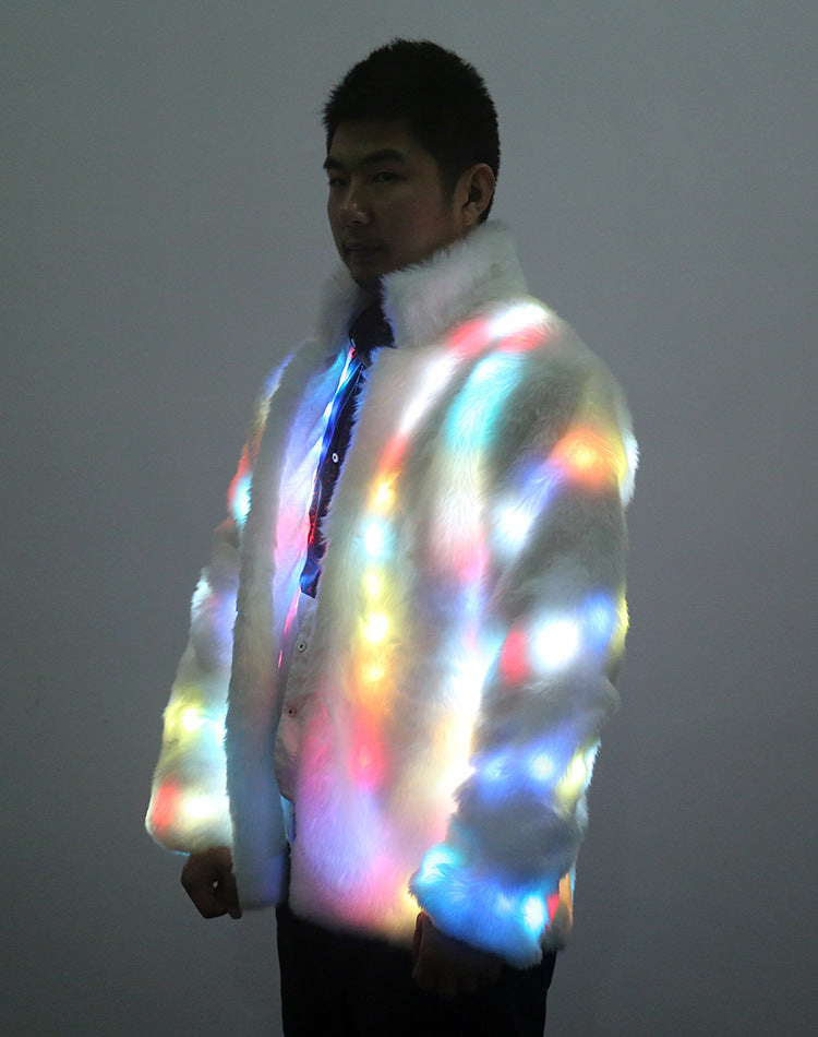 Halloween Colorful LED Lighting Clothes Jacket Colorful sweater for men One size